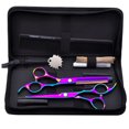 thumbnail image 1 of Scissor set-Pet Dog Grooming Scissors Trimmer Kit Straight Curved Shears Comb Leather Bag, 1 of 8