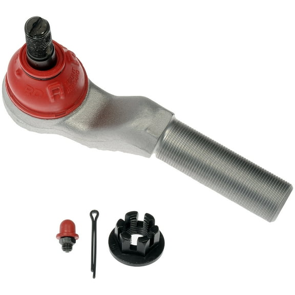 Dorman TO85261RD Front Left Outer Steering Tie Rod End for Specific Ford Models, Gray Fits select: 2007-2019,2021-2023 FORD ECONOLINE