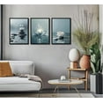 thumbnail image 4 of Zen Stones Lotus Spa Canvas Wall Art White Lotus Blooming on Stones Painting Picture Wall Decor Modern Spiritual Poster Print Artwork for Yoga Meditation Spiritual Room Bathroom Home Decoration, 4 of 6