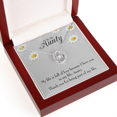 thumbnail image 1 of Merci Tantine Chanceux Fer à Cheval Collier Message Carte 14k w CZ Cristaux, 1 of 7