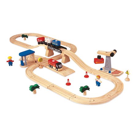 Rail Transportation Set - 48-Piece Road and Rail Transportation Set