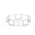 thumbnail image 5 of 12FT Family-Safe Trampoline with 5-Stable Legs & UV-Protected Safety Net – Durable Weatherproof Bounce Surface for Kids & Adults, 5 of 9