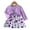Purple, variant on Esaierr 3-24M Toddler Newborn Girls Dress and Cardigan Sets 2 PCS Solid Color Long Sleeve Jacket Floral Printed Vest Dress 2 Piece Set