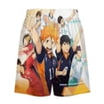 thumbnail image 5 of Anime Haikyuu Men's Pajama Pants Sleepwear Lounge Shorts Bottoms Summer Daily Cozy Soft Ice Silk Pajama Shorts Lightweight Home Beach Shorts, 5 of 8