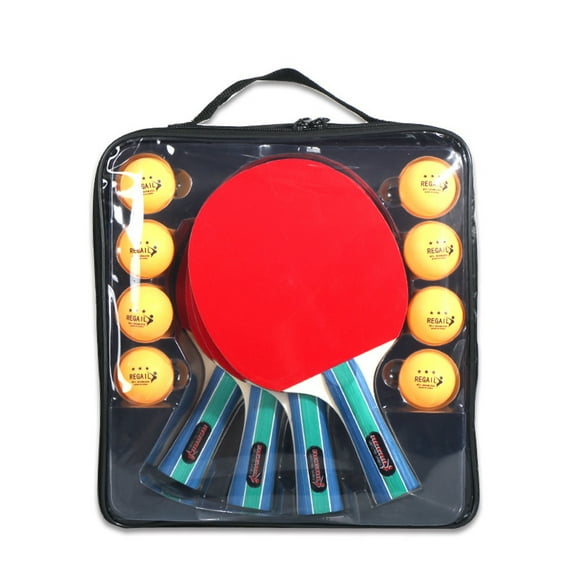 Ping Pong Paddles Set Table Tennis Rackets with 3-Star Ping