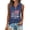 yue866-Dark Blue, variant on Women's 250 Anniversary USA Tank Tops Patriotic America Graphic Quarter Zip Neck Shirt 250 Years USA Flag Sleeveless T-Shirt Dark Blue L