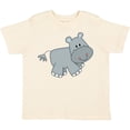 thumbnail image 3 of Inktastic Cute Smiling Baby Hippo Boys or Girls Toddler T-Shirt, 3 of 5