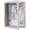 Distressed White, variant on 12x16 Large Shadow Box Frame with Linen Back - Plexiglass Cover, Sturdy Memory Display Case of Flower, Pictures, Medals and More, Black