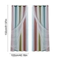 thumbnail image 3 of Cortinas opacas con diseño de estrellas para dormitorio | Cortinas transparentes con cielo estrellado y estrellas troqueladas para oscurecer la habitación, 3 of 6