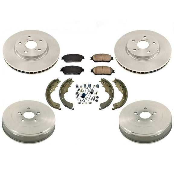 Disc Brake Rotors Pads Brake Drums & Brake Shoes Springs for Toyota Sienna 04-10