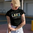 thumbnail image 2 of Distressed Lake Squad, Tie Dye Art, Summer Merch Gift, Black T-Shirt, Small, 2 of 5