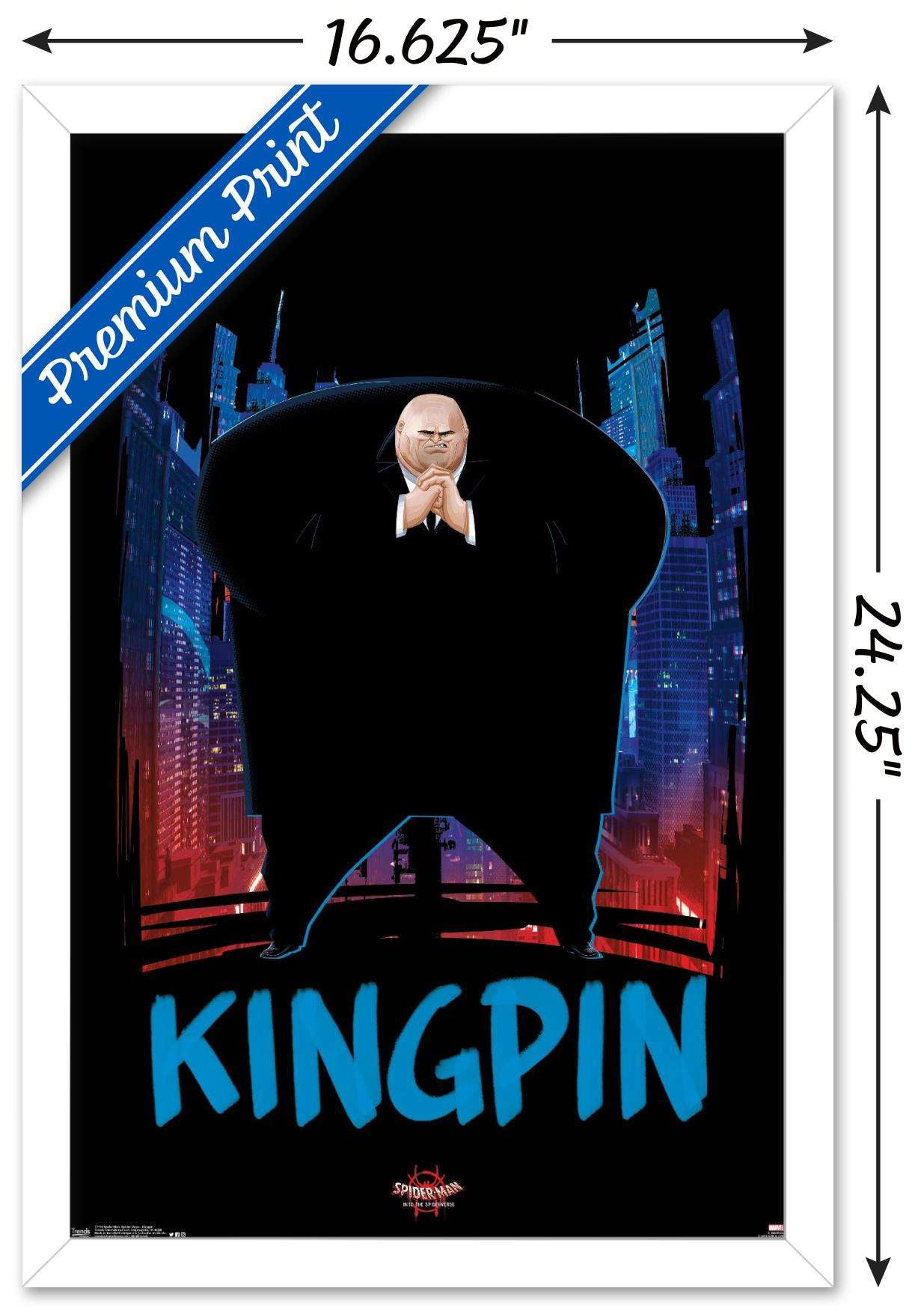 Marvel Spider-Man - Into The Spider-Verse - Kingpin Wall Poster, 14.725" x 22.375", Framed