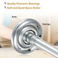 thumbnail image 4 of Unique Bargains 2packs Rouleaux de Porte de Garage, 2' Rouleau, 3.7' Tige, 10 Boules, Argent, 4 of 6