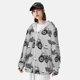 thumbnail image 3 of Balery Gray Tractor Sudadera ligera de manga larga con capucha y protección solar UPF 50+ para hombre y mujer, ideal para pesca y running-X-Large, 3 of 7