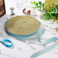thumbnail image 6 of 13Yards Gimp Braid Trim Gold Edge Woven Braid Trim 1 2 inch Blue Metallic S Wave Braid Trim Sewing, 6 of 9