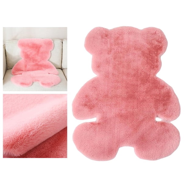 Alfombra Suave, Alfombra No Peluda, Alfombrils con Oso para Sofá de de Dormitorio , 45x60cm perfecl Alfombra de área de cubierta de sofá