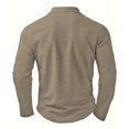 thumbnail image 3 of Bibifish Mens Polo Shirts Two Piece Layered Design Long Sleeve Shirts Slim Fit Party Wear Dressy Tops, 3 of 4
