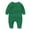 Green, variant on fatyb Long Sleeve Jumpsuit for Baby Newborn Cotton Sweatshirt Romper Infant Plain Fall Winter Clothes
