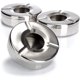thumbnail image 1 of 3 Pcs Cendriers En Acier Inoxydable - Cendrier Vent Avec Couvercle Amovible Pour Protger Des Cendres Volantes - 12 Cm (3 Pices - Acier Inoxydabl, 1 of 5