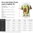 thumbnail image 2 of Yiaed Avocado1 Print Mens Short Sleeve Tight Fit T-Shirt, Crewneck Casual Tee-XX-Large, 2 of 5