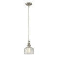 thumbnail image 2 of Vanity Art Modern 1-Light Mini Pendant Lighting in Satin Nickel with Clear Glass Shade Farmhouse Hanging Lamp Single Ceiling Light Fixture for Kitchen Island, Dining Room MS209-1SN-CL, 2 of 3