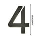 thumbnail image 2 of Placas de matrícula acrílicas 10CM Rótulos decorativos negros | Acentos elegantes y modernos de decoración para el hogar | Letras y números personalizables autoadhesivos | Arte de pared, 2 of 2