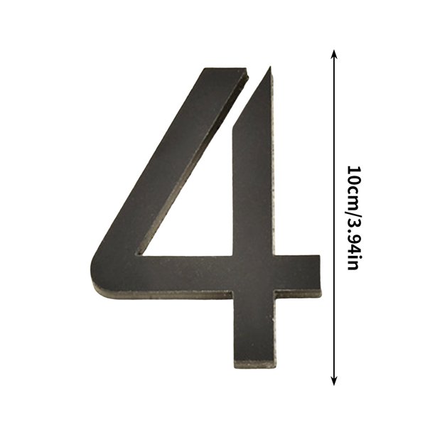 Placa de Número de Acrílico de 10 cm, Creando Decoración de Moda