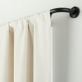 thumbnail image 5 of Eclipse Barnes 1" Blackout Wrap Curtain Rod, 28-48", Matte Black, 5 of 8
