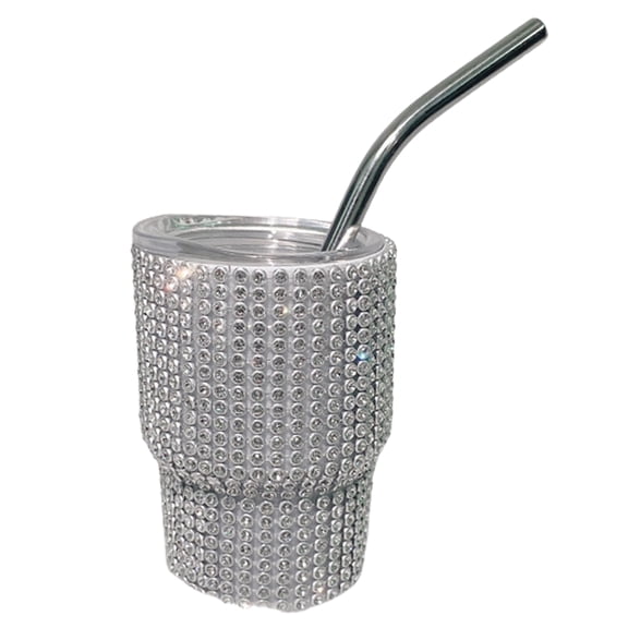 Shoreew Mini Shot Tumbler with Straw Food Grade Leakproof Heat-Resistant Sparkling Insulated Water Cup Coffee Mug