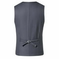 thumbnail image 4 of Wrtxtat Tuxedo Men Suit Regular Fit 3 Piece Suit Two Button Blazer Jacket Waistcoat Pants Men Suit Set for Business Suit Wedding Prom Gray XL, 4 of 8