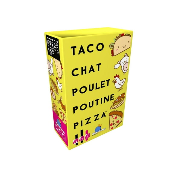 Taco Cat Goat Cheese Pizza Card Game , Fun Card Game from Blue Orange! Ages 8+, 10-15 Minutes to Play, 2-8 Players, A wacky card game of observation and speed!_EN