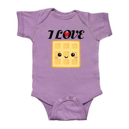 

Inktastic Waffle Lover I Love Waffles Gift Baby Boy or Baby Girl Bodysuit