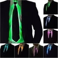 thumbnail image 3 of Corbata Brillante el Wire Neon LED Fiesta de Luces Halloween Navidad DecoracióN Iluminada DJ Bar Club Ropa de Escenario, 3 of 5