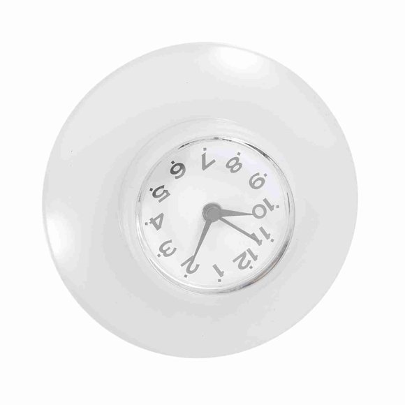 Lindo Mini Reloj de Cocina para Baño, Relaj de Cuarzo para ducha ducha con ventosa fuerte, para decoración de pared