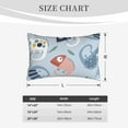 thumbnail image 6 of Balery Cute Chameleons On Blue Bedding Queen Pillow Cases - Envelope Closure - Soft Brushed Microfiber Fabric - Shrinkage and Fade Resistant Pillow Cases-, 6 of 9
