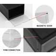 thumbnail image 4 of 8 Pack Shoe Storage Box Stackable, Plastic Shoe Container Sneaker Box Shoe Organizer for Men Women Shoe (Black Upgrade), 4 of 7