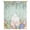 Green Blue, variant on Easter Bunny Tail Sheer Curtains 45 Inches Long, Colorful Easter Eggs Teal Wooden Leaves Light Filering Curtains, Breathable Simi Curtain Privacy Drapes for Kitchen Bathroom Small Window Treatment