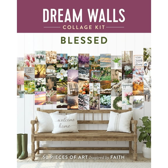 Dream Walls Collage Kit: Dream Walls Collage Kit: Blessed : 50 Pieces of Art Inspired by Faith (Paperback)