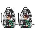 thumbnail image 2 of Demon Slayer Car Seat Back Protector 2 Pcs Anti-Kick Storage Mat For Car Seats Auto Seat Back Covers, 2 of 9