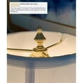 thumbnail image 5 of Beaded Knob Spire Lamp Finial Polished Brass 1.5"h, 5 of 5