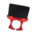 thumbnail image 4 of Cepillo para el cabello, plumero para el cuello, cepillos de barbero suaves, agarre de anillo, portátil, para peinado y limpieza Rojo, 4 of 9