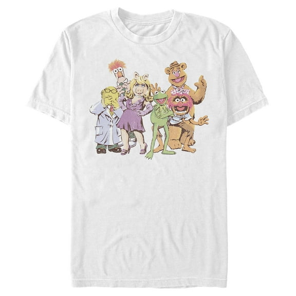 Men's The Muppets Group Shot  Graphic Tee White 3X Large