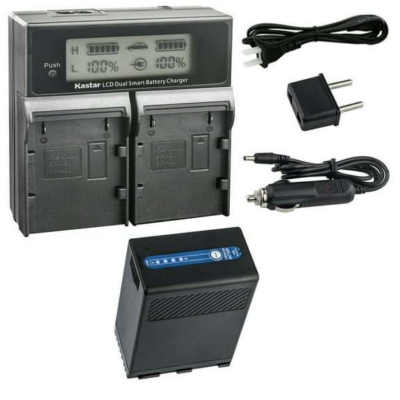 Kastar 1-Pack BP-A68 Multifunction Battery and AC LCD Dual Fast Charger Compatible with Canon C500 EF mount 4K Cinema Camera, EOS C500 PL 4K Cinema PL C 500 Camcorder