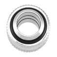 thumbnail image 3 of Brass G1/4 Thread Adapter, Rolling Lace Design, Exquisite Appearance and Compact, 360 Degree  for Computer Water Cooling System, Black, Silver, 3 of 7