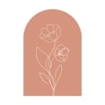 thumbnail image 1 of Calcomanía de pared con arco para decoración, despegar y pegar, para dormitorio, puerta del hogar, cabecero, sala de estar Rosa, 1 of 9