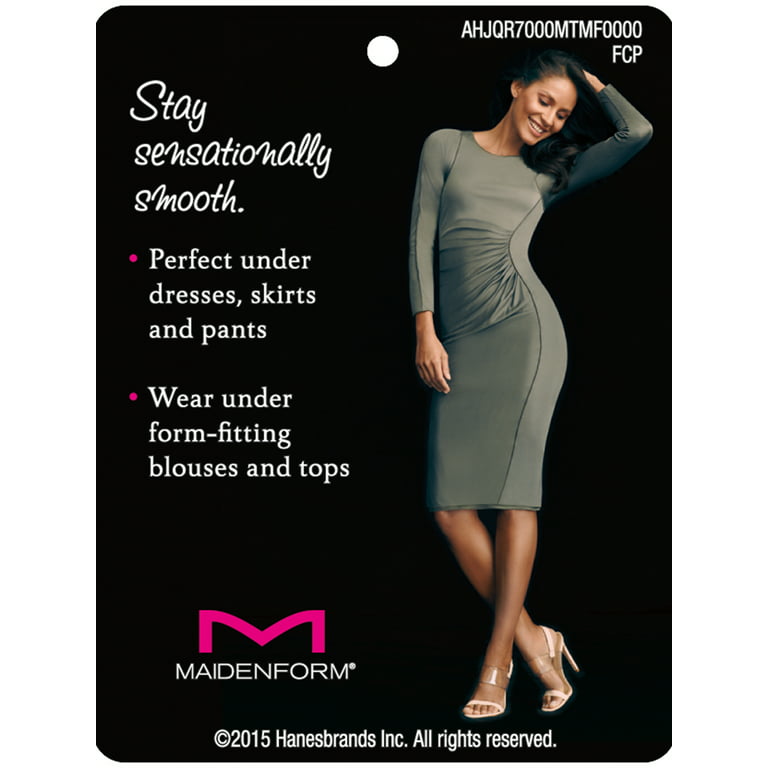 Maidenform Size 38C Ultra-Firm Convertible Shapewear Slip With Underwire  Support
