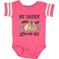 thumbnail image 3 of Inktastic My Daddy Loves Me with Sloth and Hearts Boys or Girls Baby Bodysuit, 3 of 5