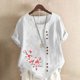 thumbnail image 2 of Camisetas de Manga Corta para Mujeres, Camiseta de Manga Corta Impresa Casual Hecha de 95% Poliéster 5% Spandex para Todas las Estaciones, Camisetas de Manga Corta para Mujeres, 2 of 3