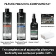 thumbnail image 5 of Plastic Polish Kit, Plastic Scratch Remover 14.1oz and Cleaner 3.52oz, Plastic Cleaner and Polish Removes Scratches & Scuffs, Ultra Fine Scratch Remover for Acrylic Surfaces, 5 of 7