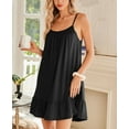 thumbnail image 5 of Ekouaer Nightgowns for Women Spaghetti Strap Night Gown Sleeveless Sleep Dress Chemise Sleepwear, 5 of 6
